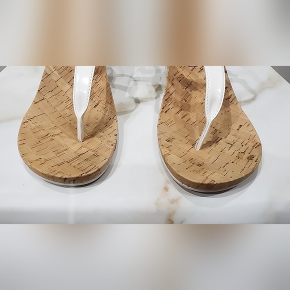 Lauren Ralph Lauren Women’s Reeta Wedge Heel Slingback White Sandals Sz 10 - Picture 2 of 9